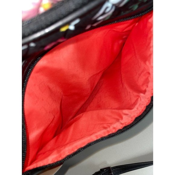 Vera Bradley Black Multi Floral Crossbody Purse (25513) - Picture 6 of 9